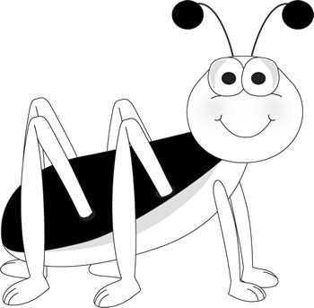 Grasshopper Clipart Black And White - Free Clipart ...