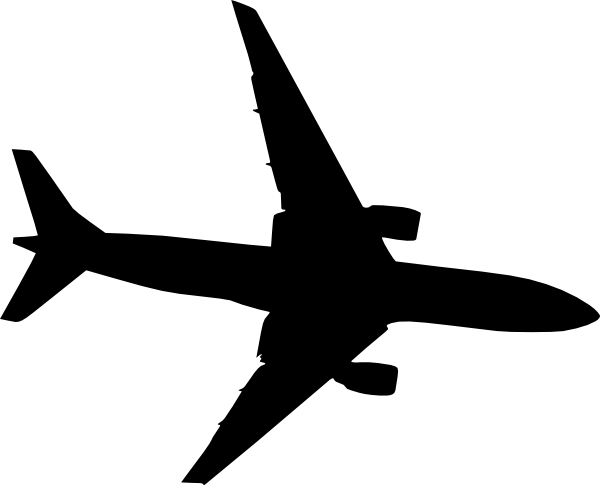 Jet Black And White Clipart