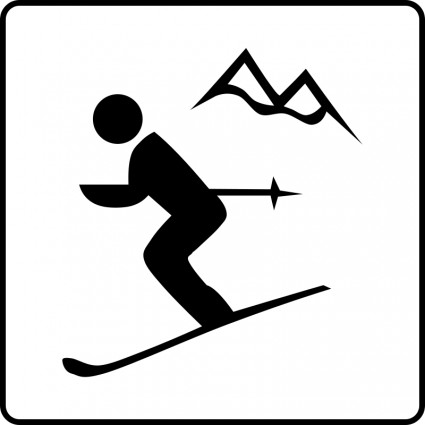 Skier Vector - ClipArt Best