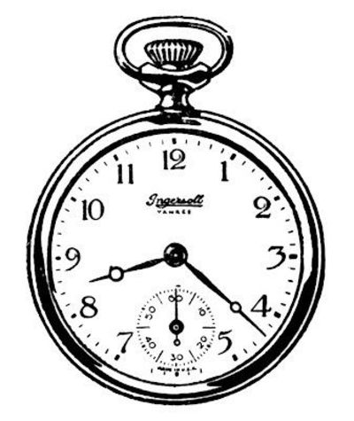 Pocket Watch Drawing - ClipArt Best