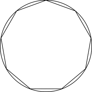 Regular Nonagon Inscribed In A Circle | ClipArt ETC