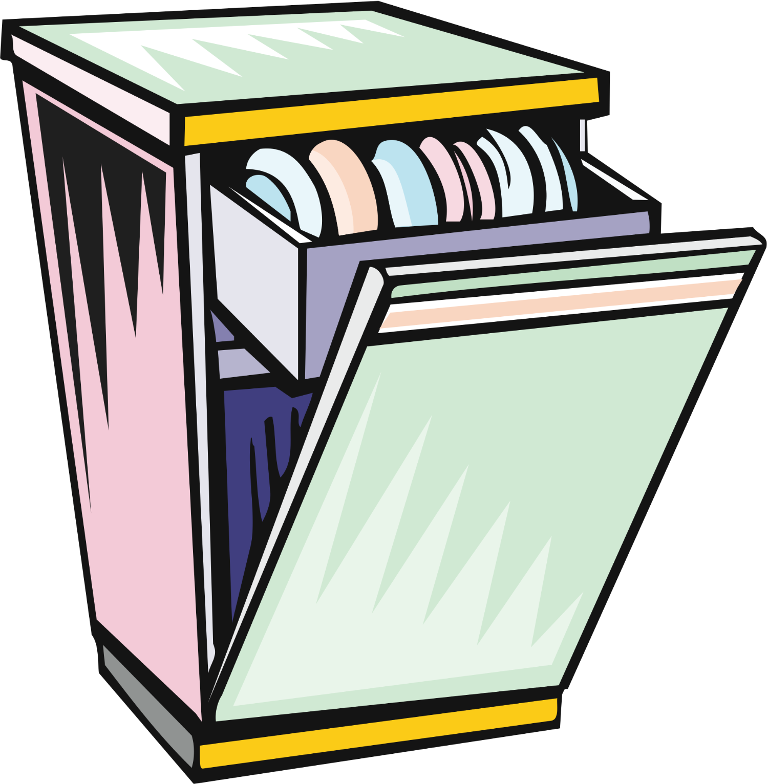Cleaning Refrigerator Smelly Clipart