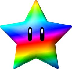Mario star clipart blue
