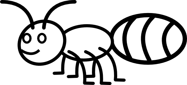 Ant Outline Clipart