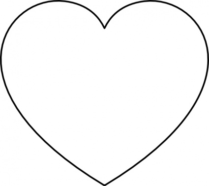 Free Black And White Heart Clipart