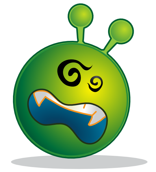 Smiley Green Alien Ko clip art - vector clip art online, royalty ...