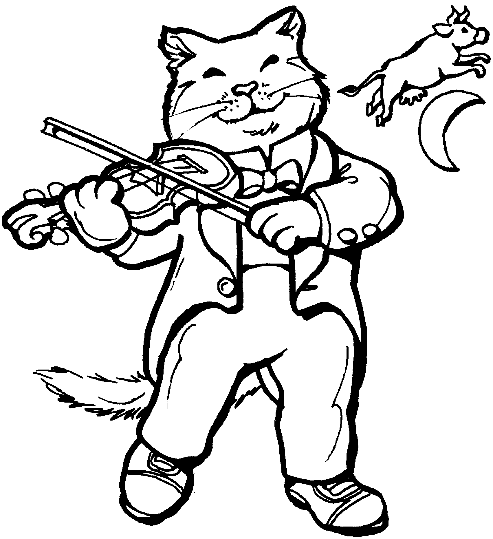 The Cat From Nursery Rhyme Quot Hey Diddle And