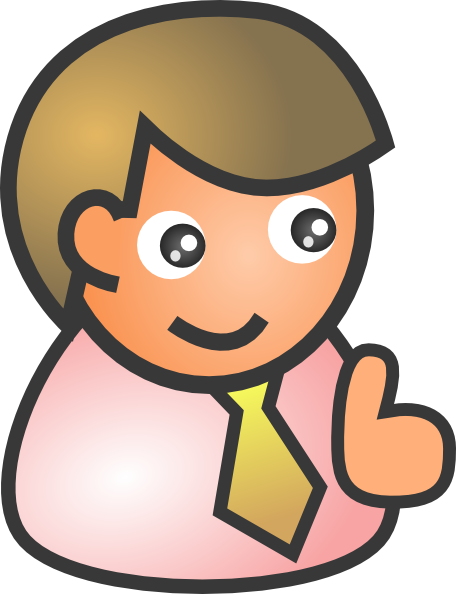 Business Man Smiling clip art - vector clip art online, royalty ...