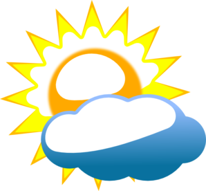 Cloudy Sun clip art - vector clip art online, royalty free ...