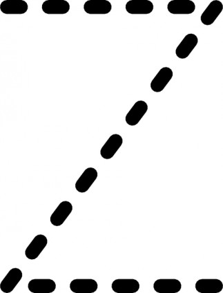 Alphabet Tracing Letter Z clip art Vector clip art - Free vector ...