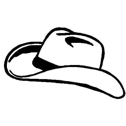 Cowboy hat decal, hats and boots decals, cowboy decals, cowgirl ...