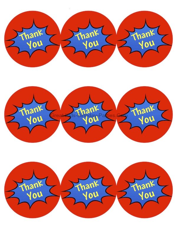 Clipart superhero thank you free