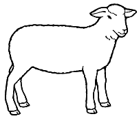 Lamb Clipart Black And White - Free Clipart Images