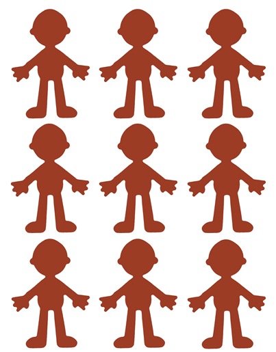 Clip Art Paper Doll Cutouts Clipart