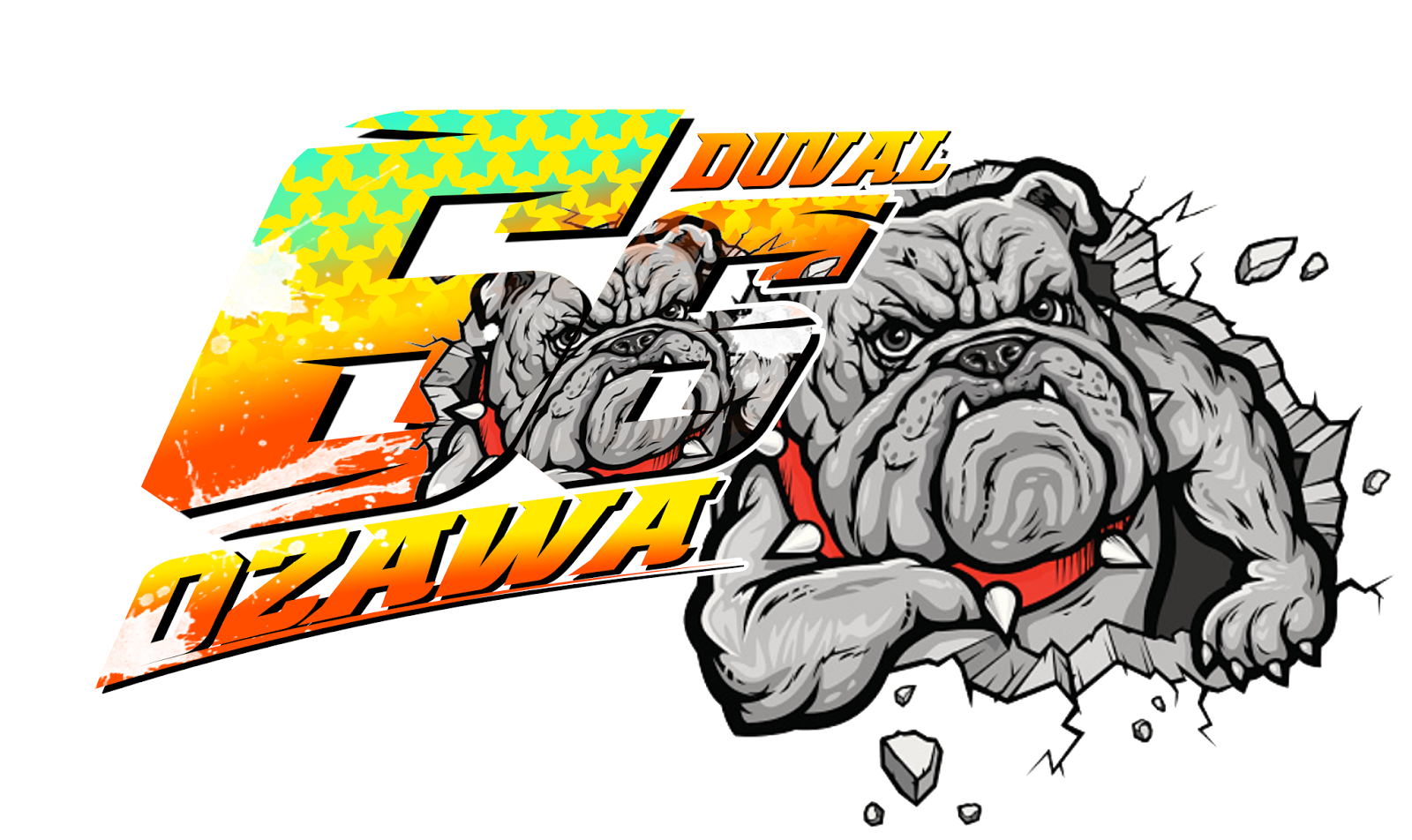 Rozikin04: Stiker Racing Keren - #66 Duval Ozawa - Bulldog