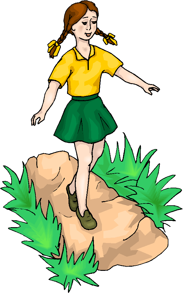 Cartoon Girl Walking - ClipArt Best