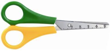 12 CHILDREN S KIDS LEFT HANDED SCISSORS WITH RULER EDGE