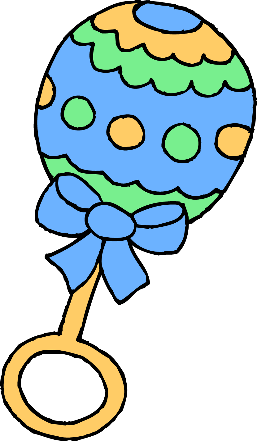 Transparent baby rattle clipart
