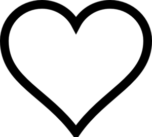 Heart Outline Clipart - Tumundografico