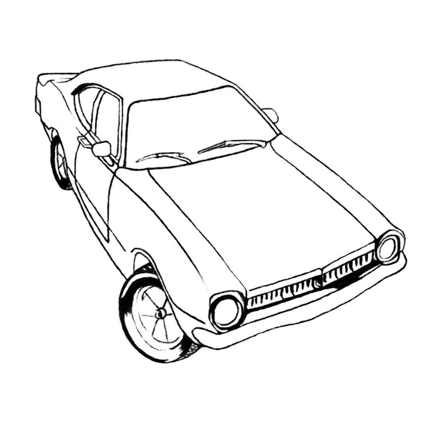 Free Printable Muscle Car : - Coloring Guru