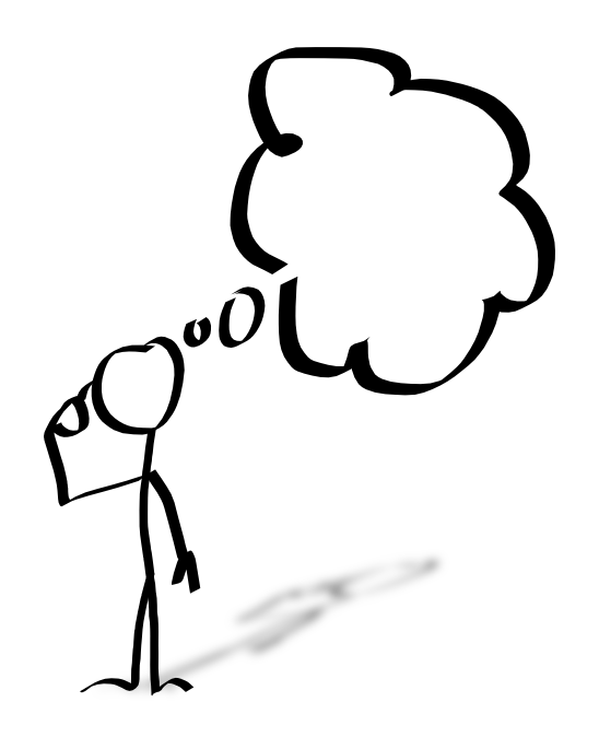 Thinking person clipart