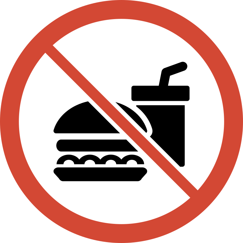 No Food Clipart