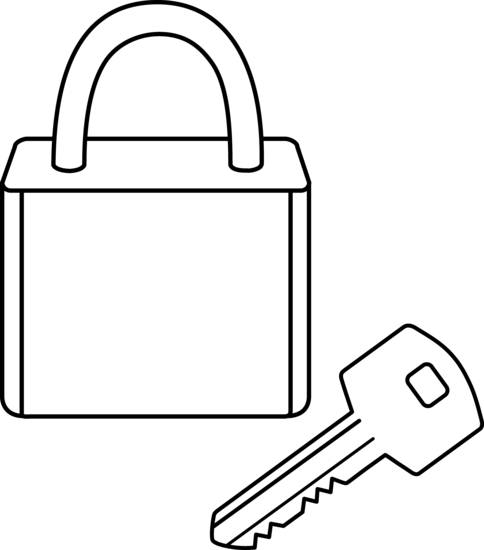 Key Outline Clipart - Free Clipart Images