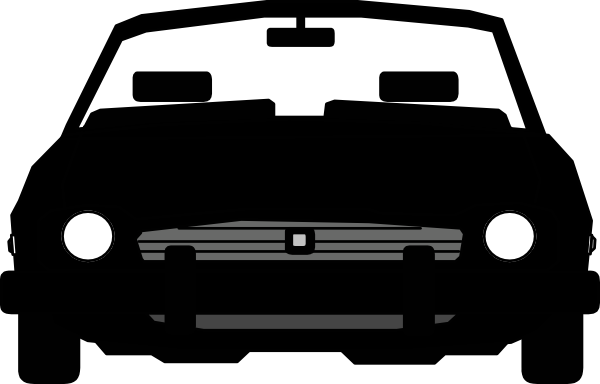 Front facing car clipart