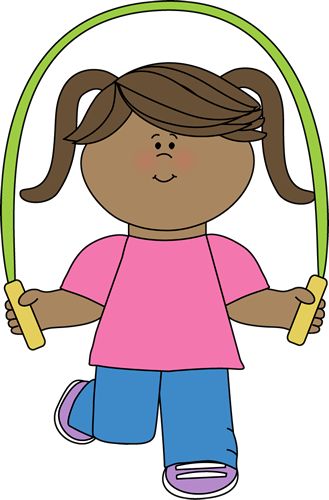 Printable jumping people clipart