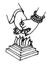 Hindu Wedding Clipart Black And White