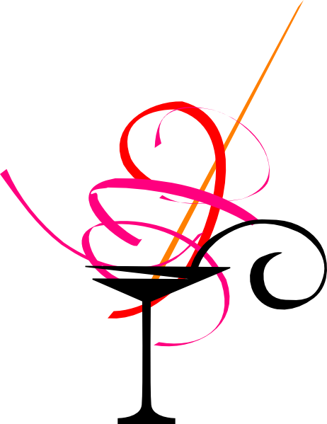 Cute martini glass clipart