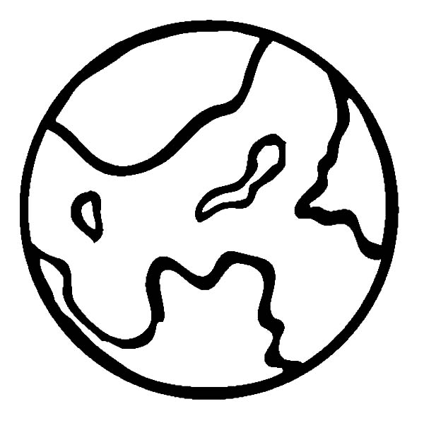 Planet Mars Outline Coloring Pages | Color Luna