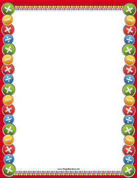 Colorful Arithmetic Border
