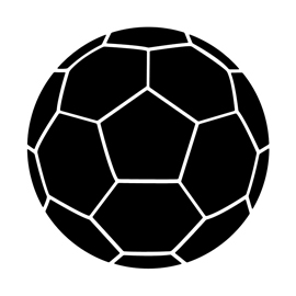 Soccer Ball 02 Stencil | Free Stencil Gallery