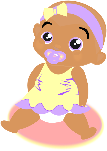 Purple Baby Clip Art - vector clip art online ...