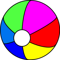 Clipart beach ball