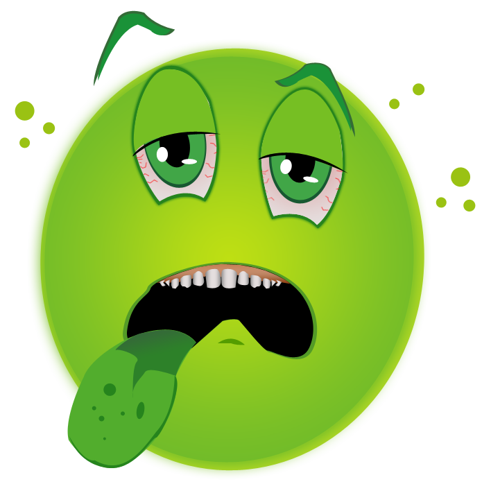Sick face clipart