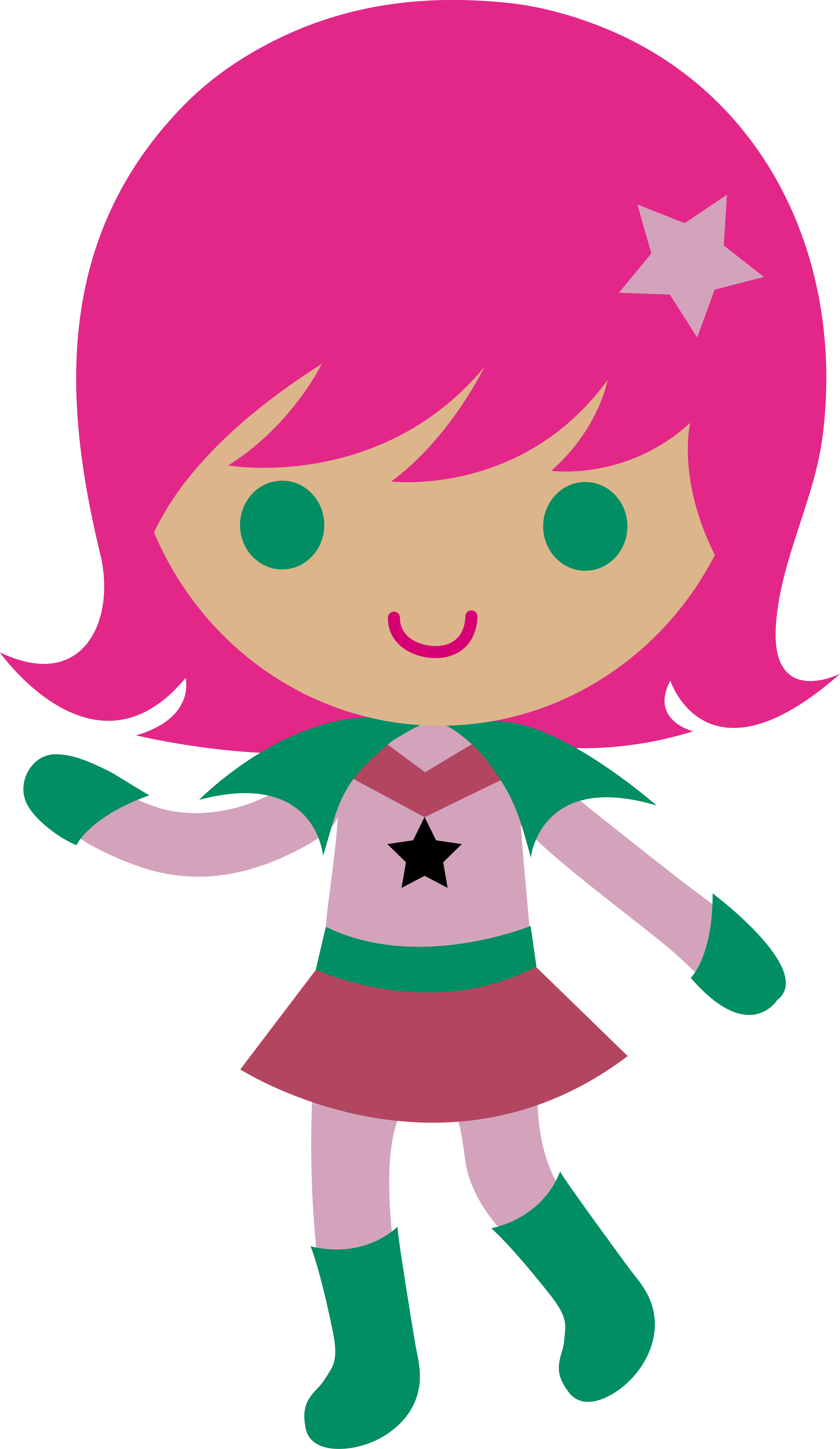 Clipart girl cartoon