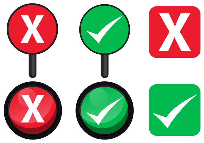 Yes or No Sign Vectors - Download Free Vector Art, Stock Graphics ...