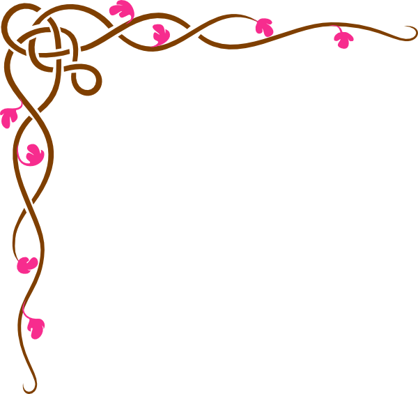 Frame design flower clipart
