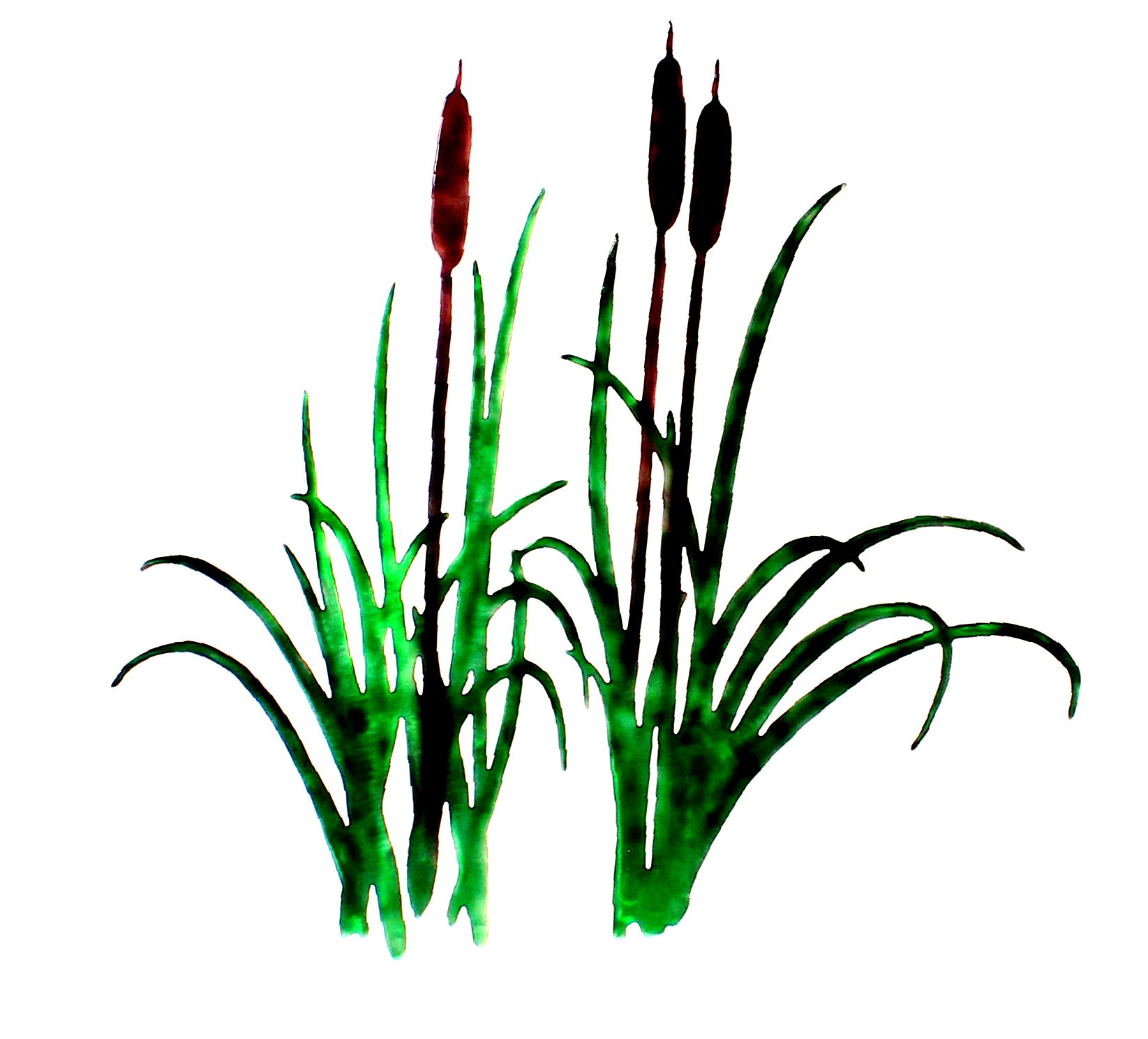 Image of Cattails Clipart #6037, Cattails Silhouette Clipart Free ...