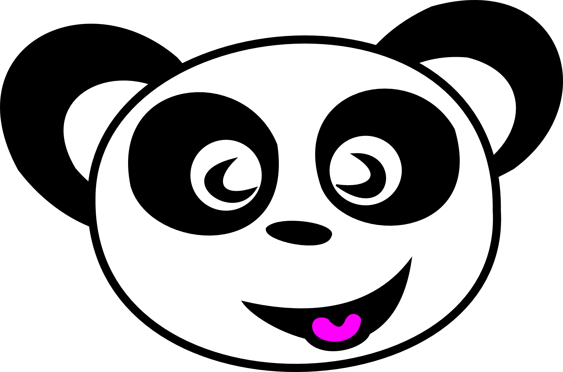 happy panda face bear teddy bear xmas christmas ...