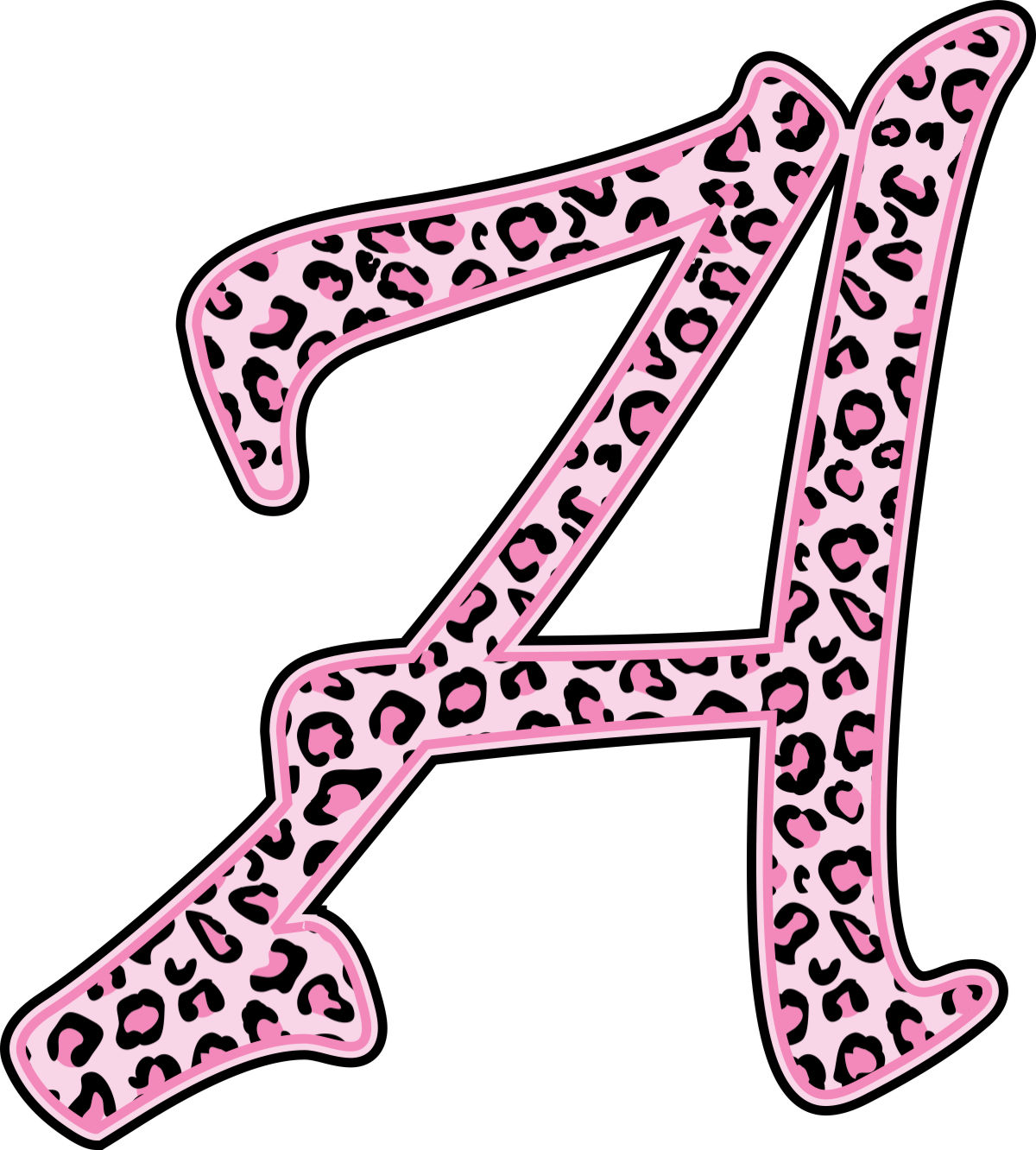 Leopard Print Wall Letter Decals (Select Color &amp; Size) | Potty ...