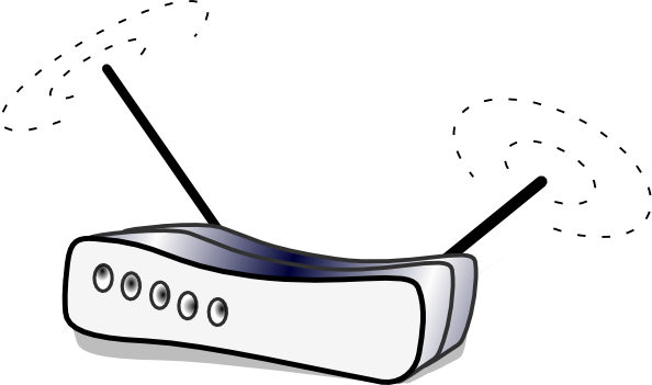 Wireless Lan Router clip art - vector clip art online, royalty ...