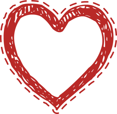 Red Hand Drawn Heart - Free Clip Arts Online | Fotor Photo Editor