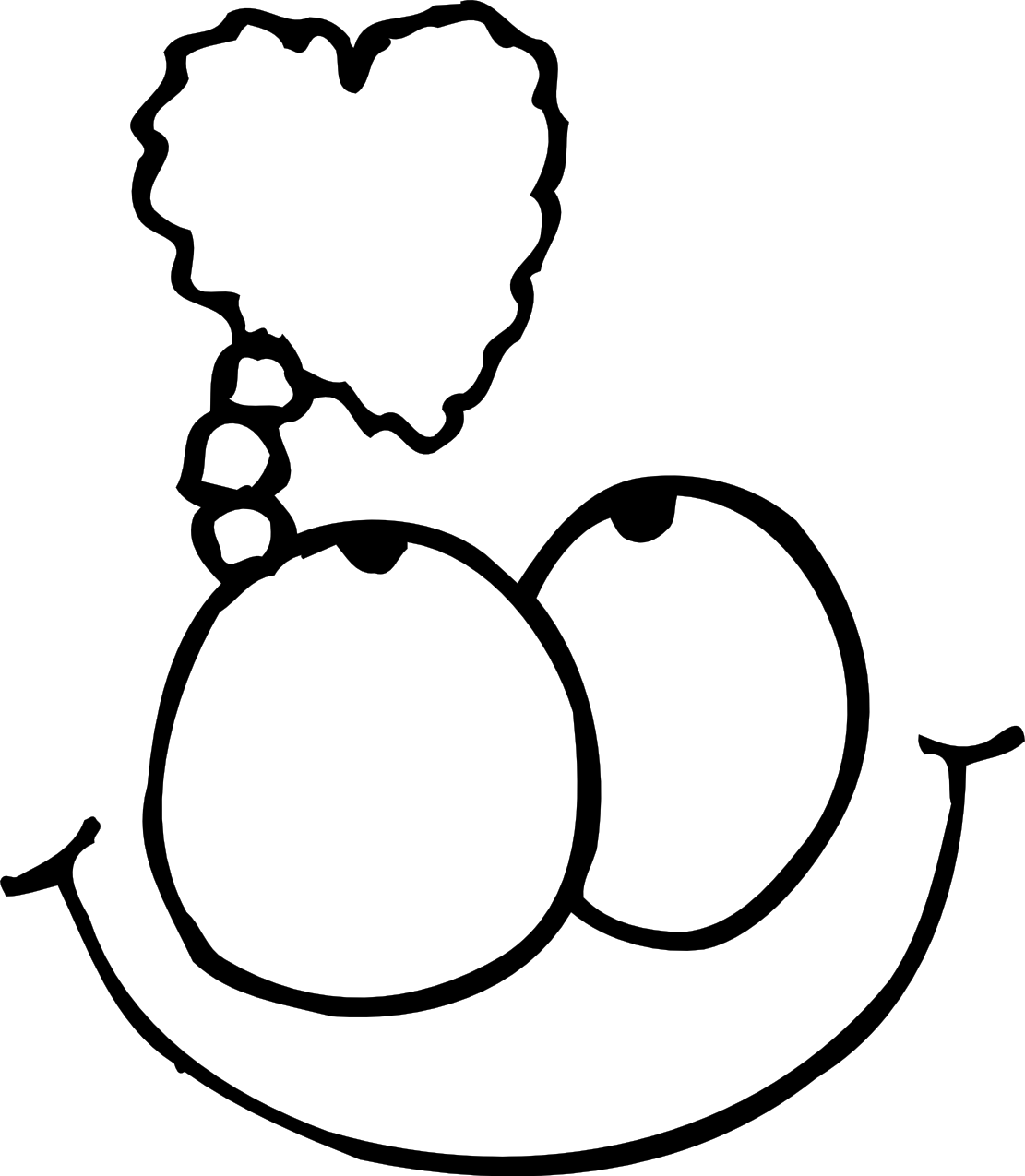 Valentine Clip Art Black And White - ClipArt Best