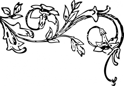 Decorations Corner Tribal Frame Flower Page Border Free Vine ...