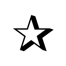 Shadowed White Star Unicode Character U