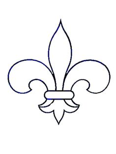 Fleur De Lis Outline - ClipArt Best