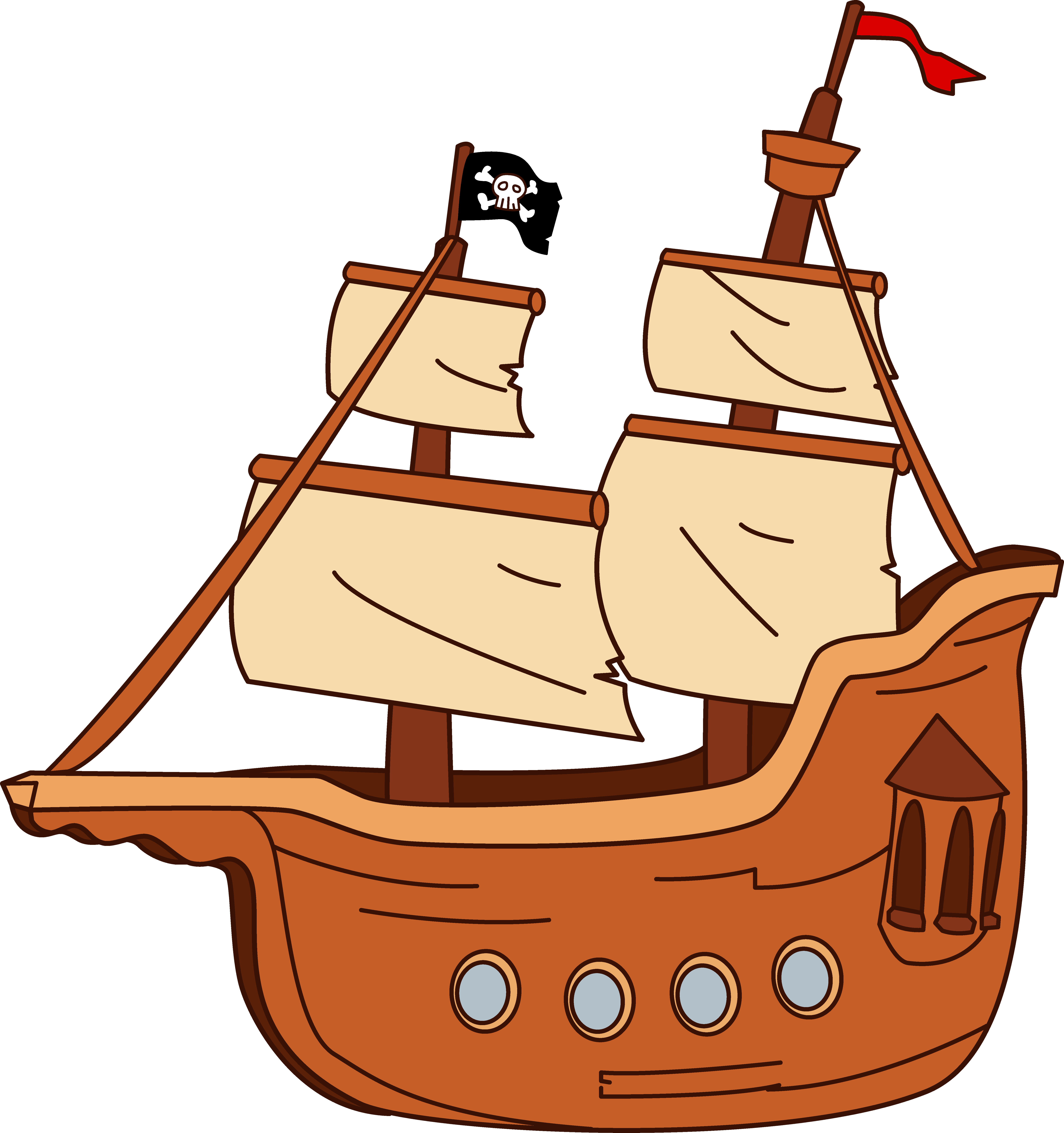 Clipart boats cartoons